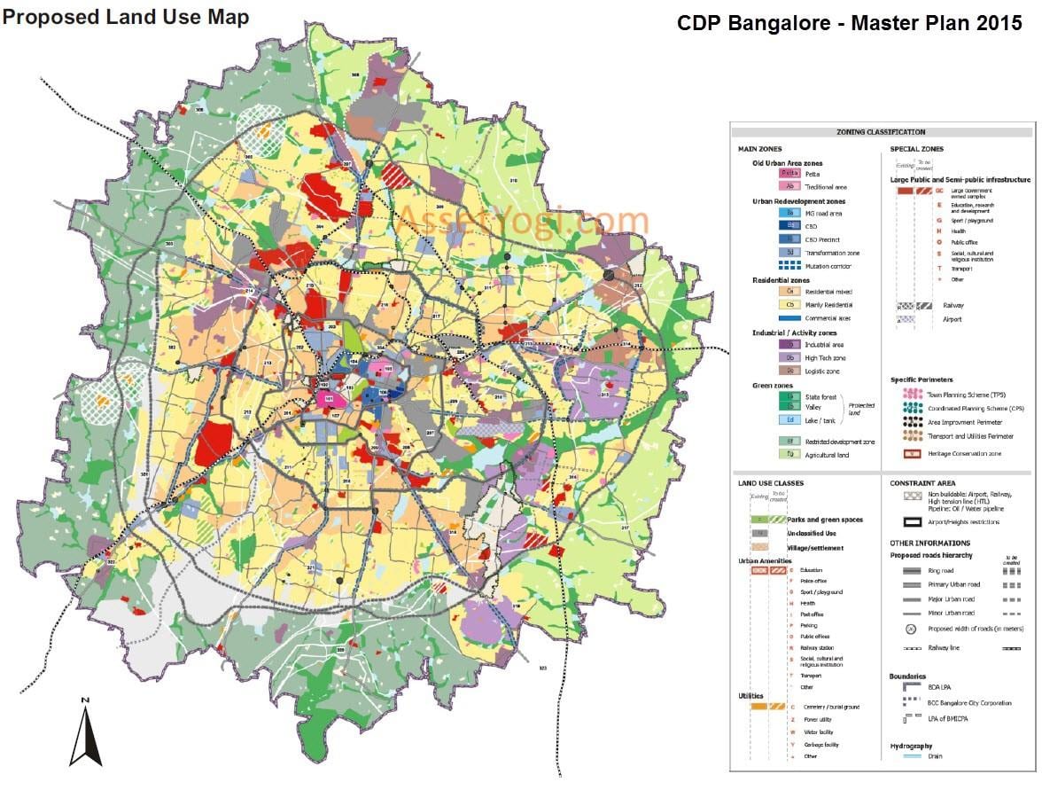 földhasználati térkép Bangalore
