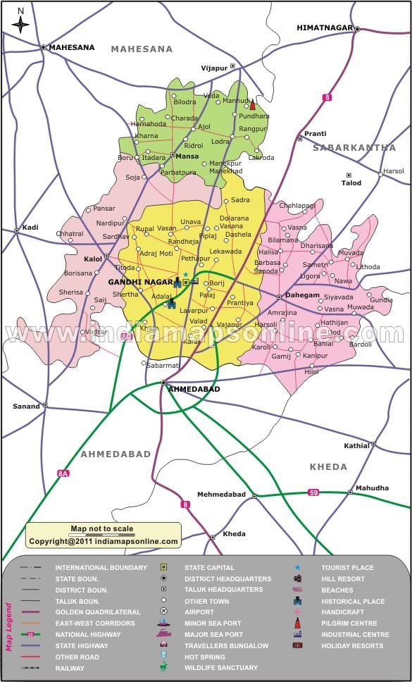 Bangalore gandhinagar térkép