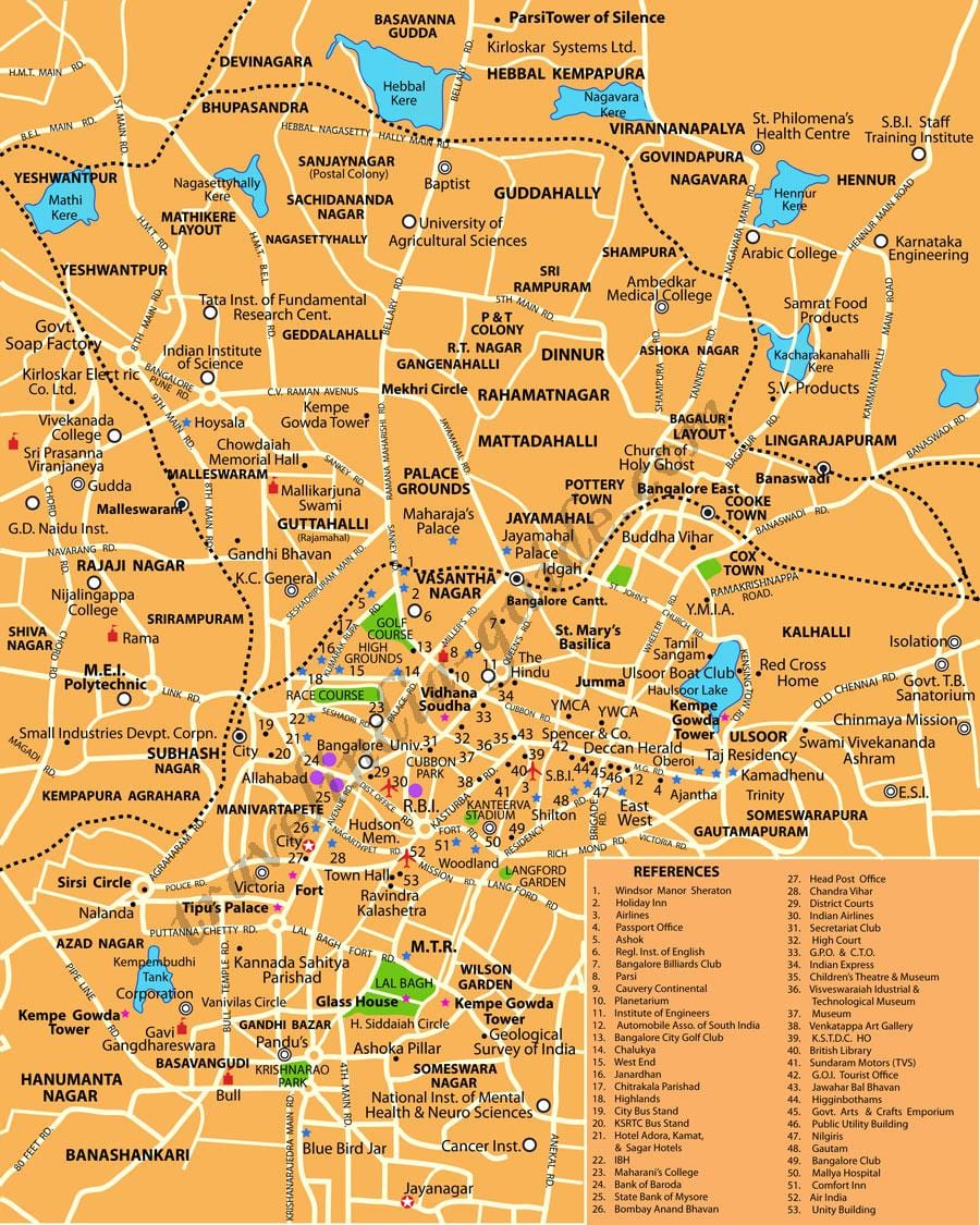 Bangalore térképen