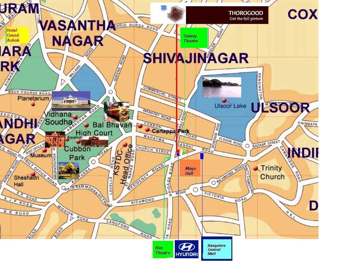 Ulsoor Bangalore térkép