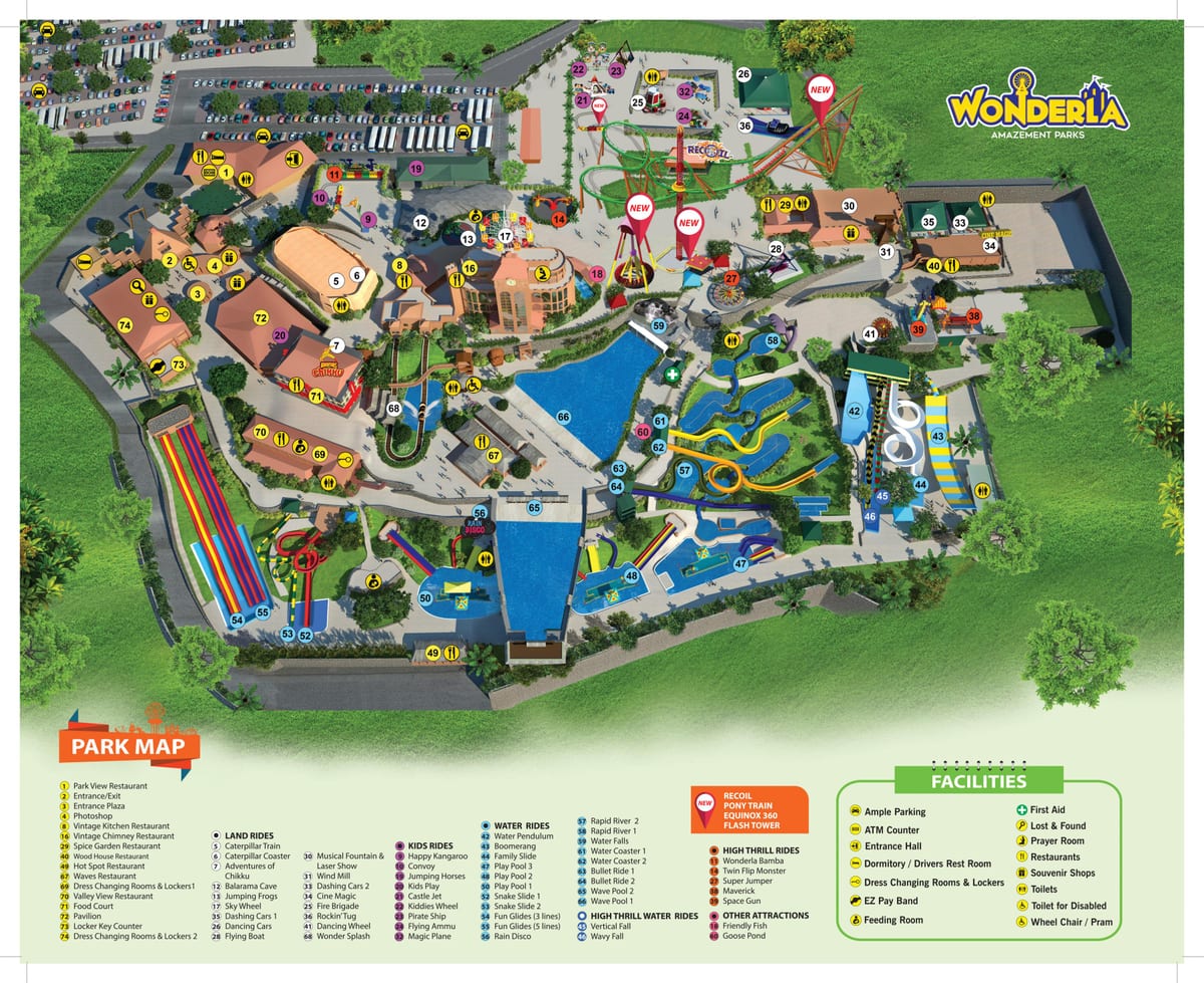 Bangalore Wonderla térkép