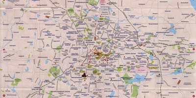 Bangalore turisztikai látnivalók térkép