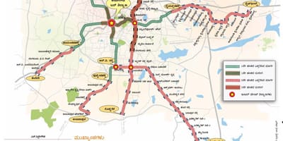 Namma metro fázis 2 útvonal térkép
