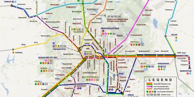 Térkép Bangalore vasútállomás
