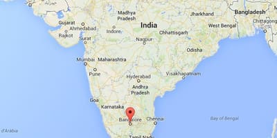 Banglore a térkép india