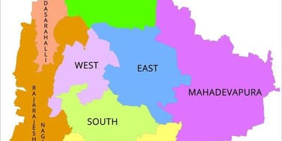 Bangalore BBMP térkép