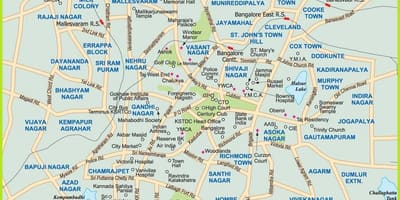Bangalore-ban térkép