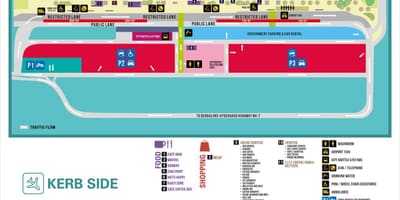 Kempegowda nemzetközi repülőtér térkép